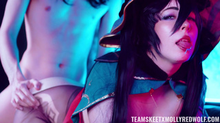 Molly Red Wolf в роли соблазнительной волшебницы: жесткий анальный секс в фэнтези-стиле