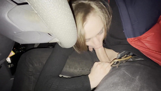 Искусство оральных удовольствий в машине