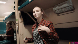 Girl Fellow Traveler Seduced Guy On the Train And Gave Him Blowjob And Swallowed Sperm! Part 1.mp4