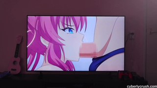 Fucking My Pussy While I Watch Hentai! ? Monster Dildo Japanese Fantasy.mp4
