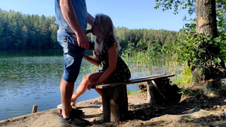 Горячая лесная встреча Катьки и случайного lover