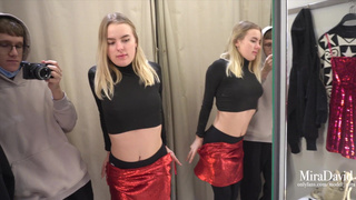 Babe Gets Public Risky Blowjob In Fitting Room - Close To Be Caught - 1080p.mp4