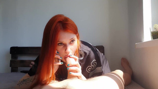 Игра с запретным: сосала чужой хуй во время звонка от мужа