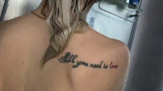 Anal caresses with a dildo in the shower from Vik1One.mp4