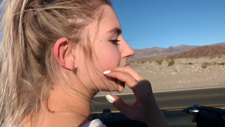 Развратная поездка в Лас-Вегас – отчаянный минет и жесткая ебля в машине