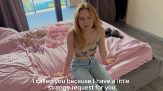 Хотела просто отсосать перед свиданием, но кончил не туда - страстный минет и неожиданный финал