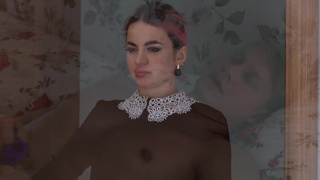 Last wish of sick husband - deep blowjob from beautiful wife. Played with husband's cock.mp4