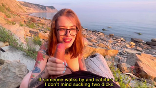 А вдруг нас поймают? — Не беда, мы устроим страстный тройной минет