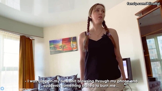 Пап, у меня писюлька болит… Поможешь язычком?