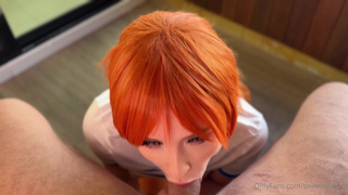 Доминирующая рыжуха с аппетитными сиськами в жесткой трахе