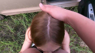 Девушка в машине: страстный интим за проезд