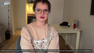 Кончил на линзы – она без ума от молодой силы