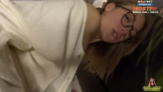 Горячее видео с мощным оргазмом и развратным минетиком