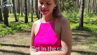 Секс в лесу с дикой развратницей