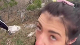 Эротика на высоте: жесткий секс с украинкой в горах с панорамным видом