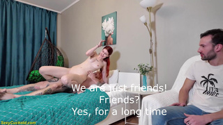 Супружеская фантазия с другом: горячий анальный триолизм