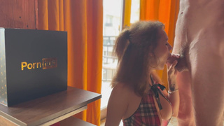 Горячее видео с глубоким минетиком от Posh Spice