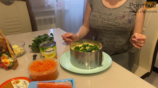 Сочный праздничный салатик от мачехи – развратный кулинарный мастер-класс