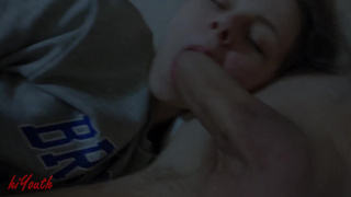 I Shoot by Myself how his Big Dick Fucks my Mouth  hiYouth