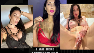 Morning porn star Liza Virgin. Pissing and going to workout