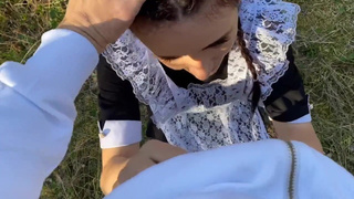 Школьница кончает с преподавателем - сперма внутри