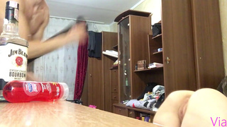 Страстная ночь на вписке: жесткий секс с Милой в HD