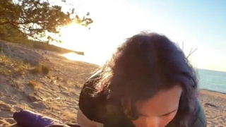 SKIP Outdoor sex and blowjob in public - Real Couple Homemade.mp4